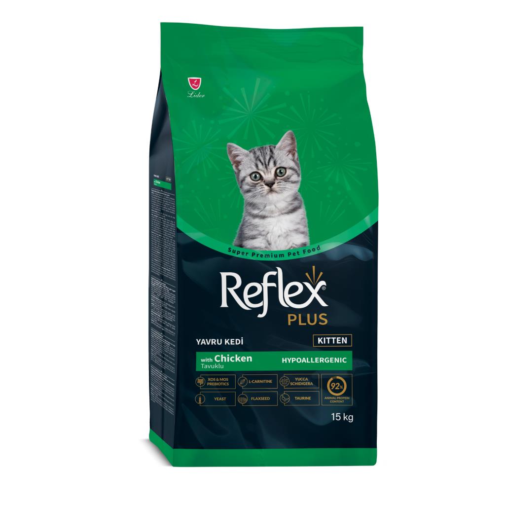 Reflex Plus Kitten Chicken Kuru Kedi Maması 15 kg