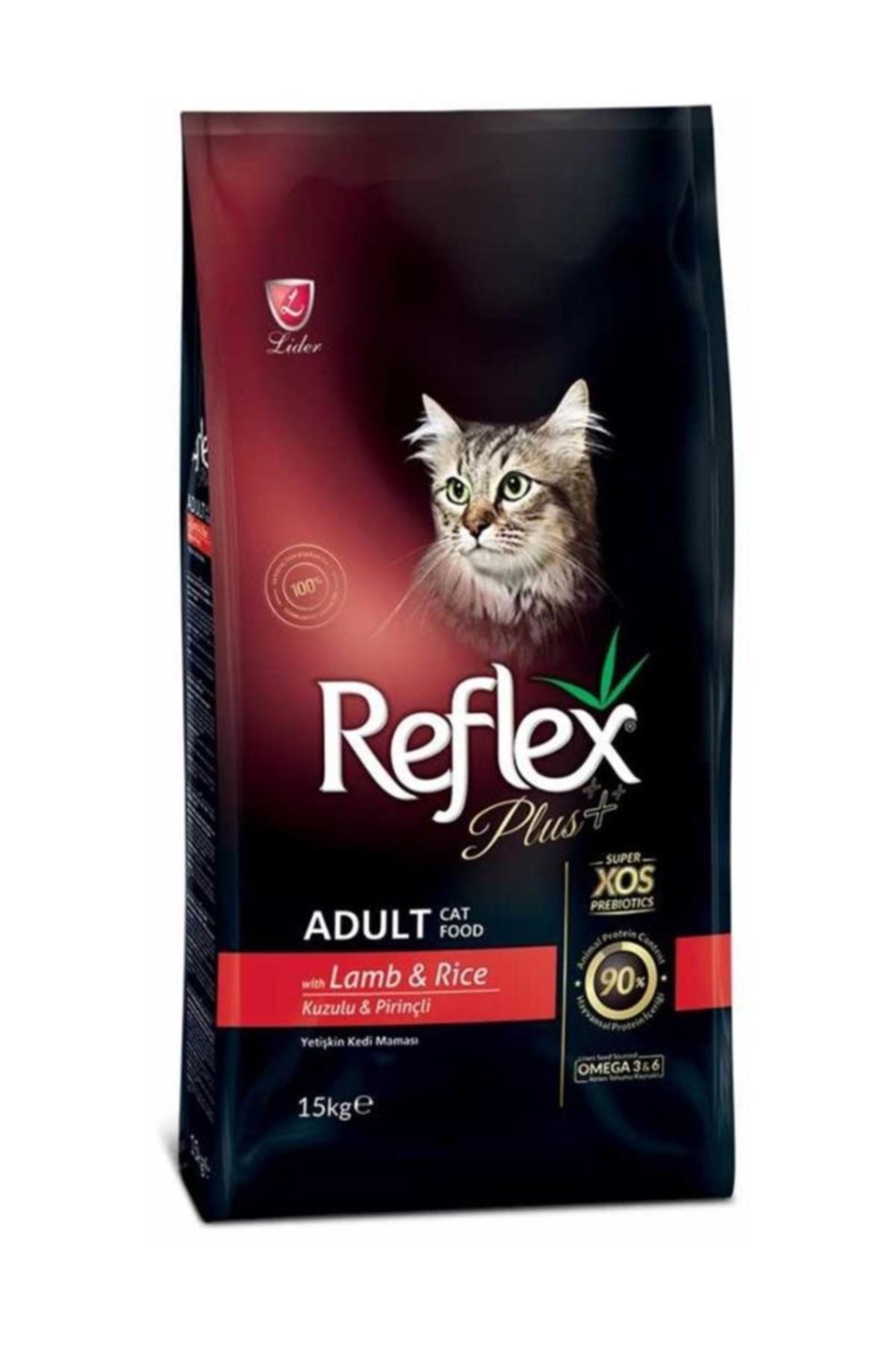 Reflex Plus Kuzulu ve Pirinçli Yetişkin Kedi Kuru Maması 1,5 kg