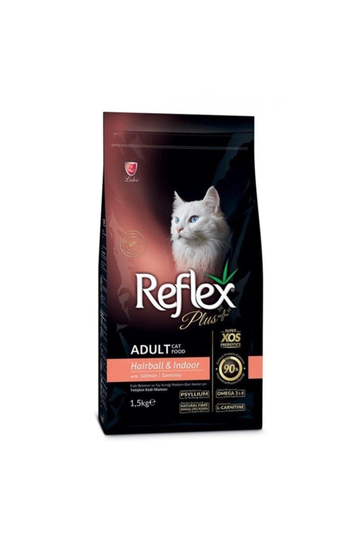 Reflex Plus Somonlu Hairball (Tüy Yumağı Önleyici )Yetişkin Kedi Kuru Maması 15 kg