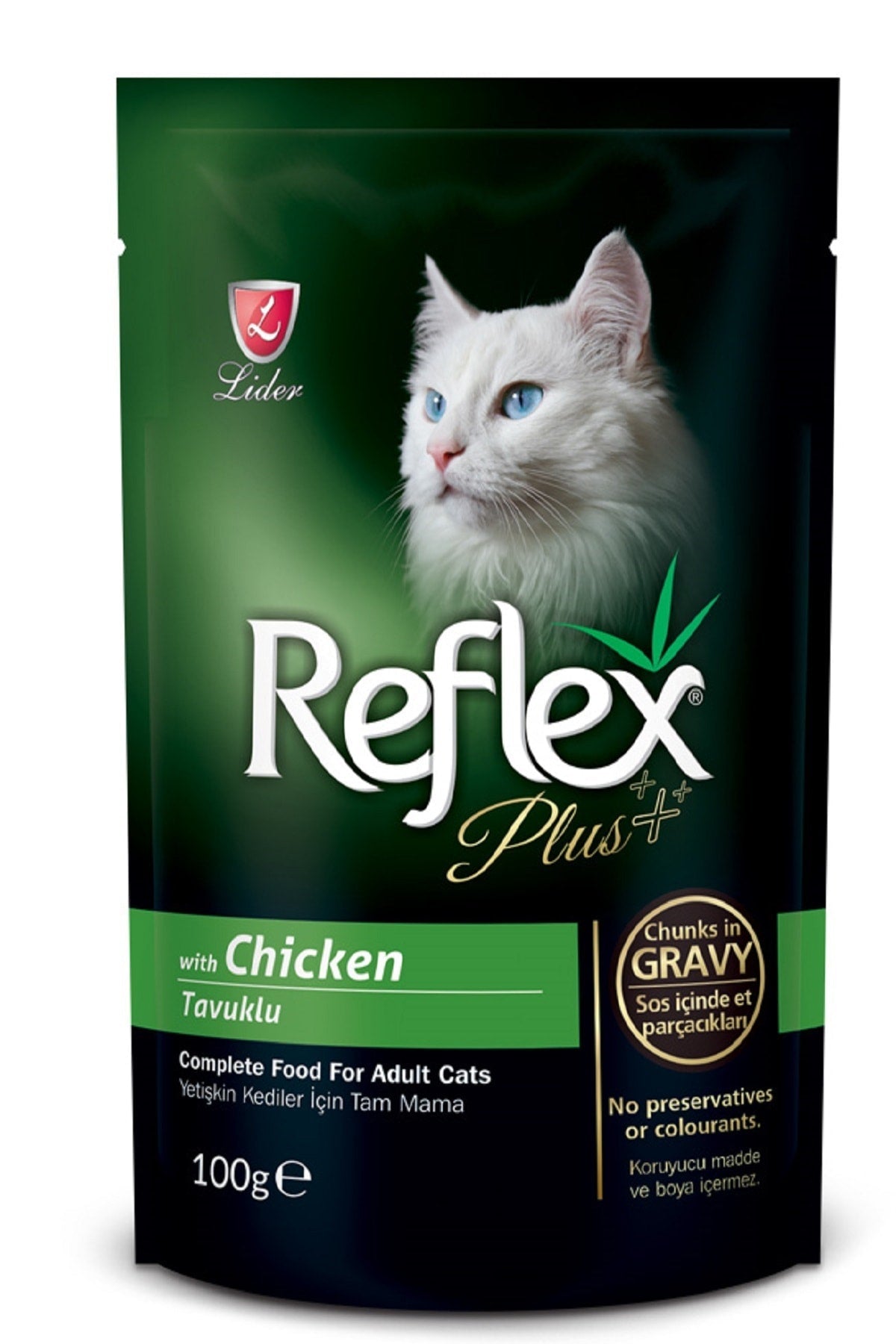 Reflex Pouch Tavuk & Sos Kedi Yaş Maması 100 gr - Pet Keys