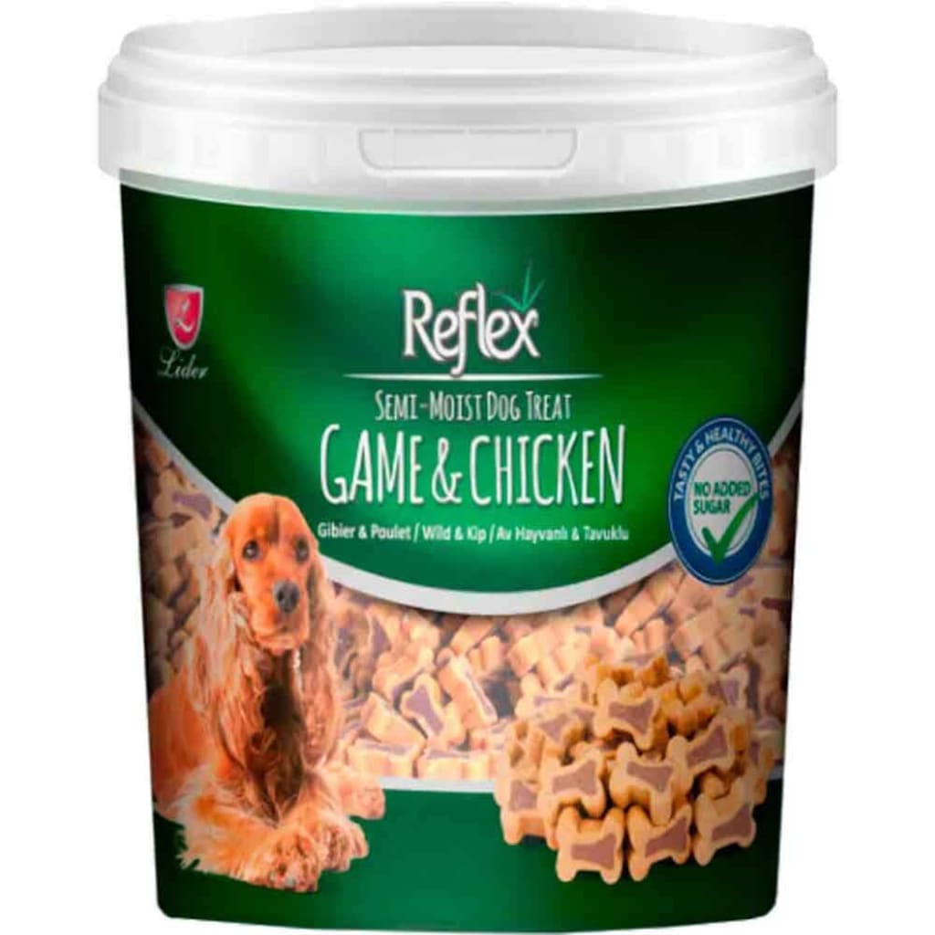 Reflex Semi-Moist Av Hayvanlı ve Tavuklu Yumuşak Köpek Ödül Maması 500 G