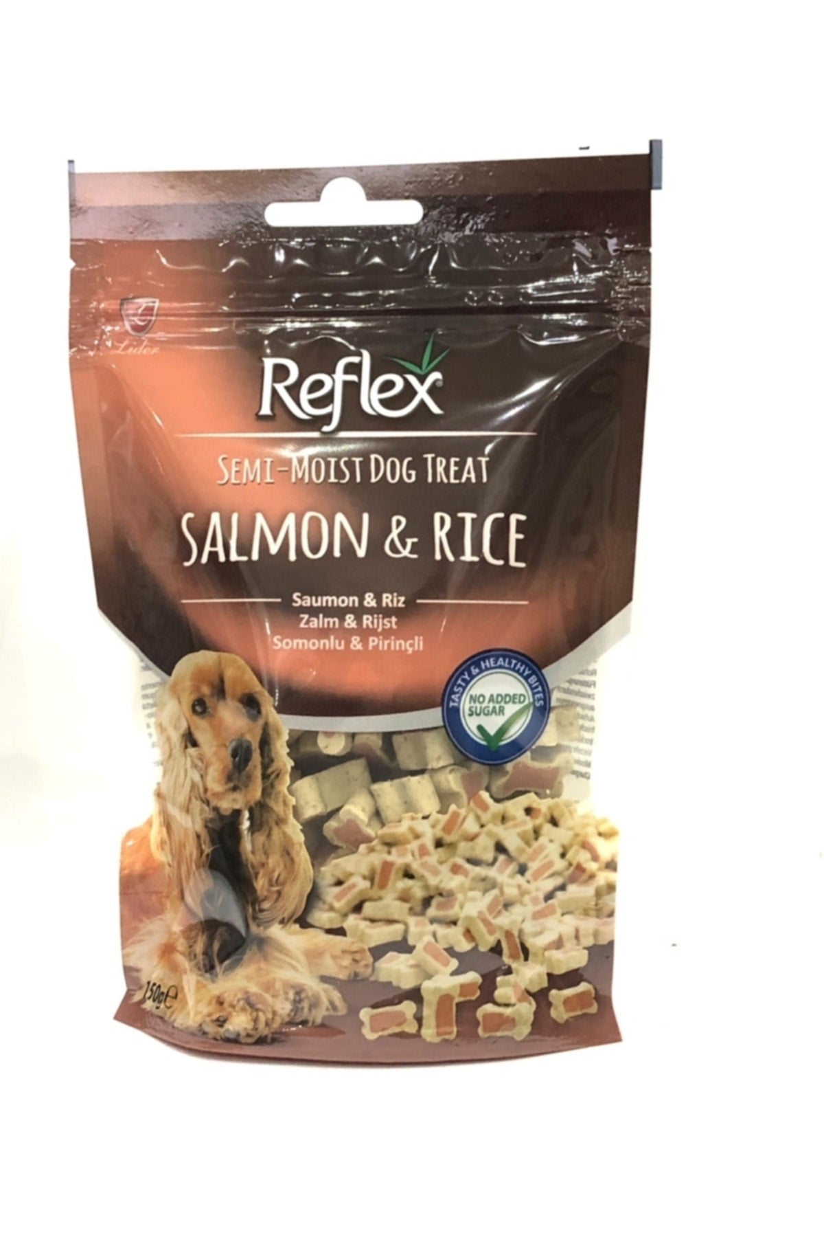 Reflex Semi-Moist Somon ve Pirinçli Kalpli Mix Köpek Ödül Maması 150 gr