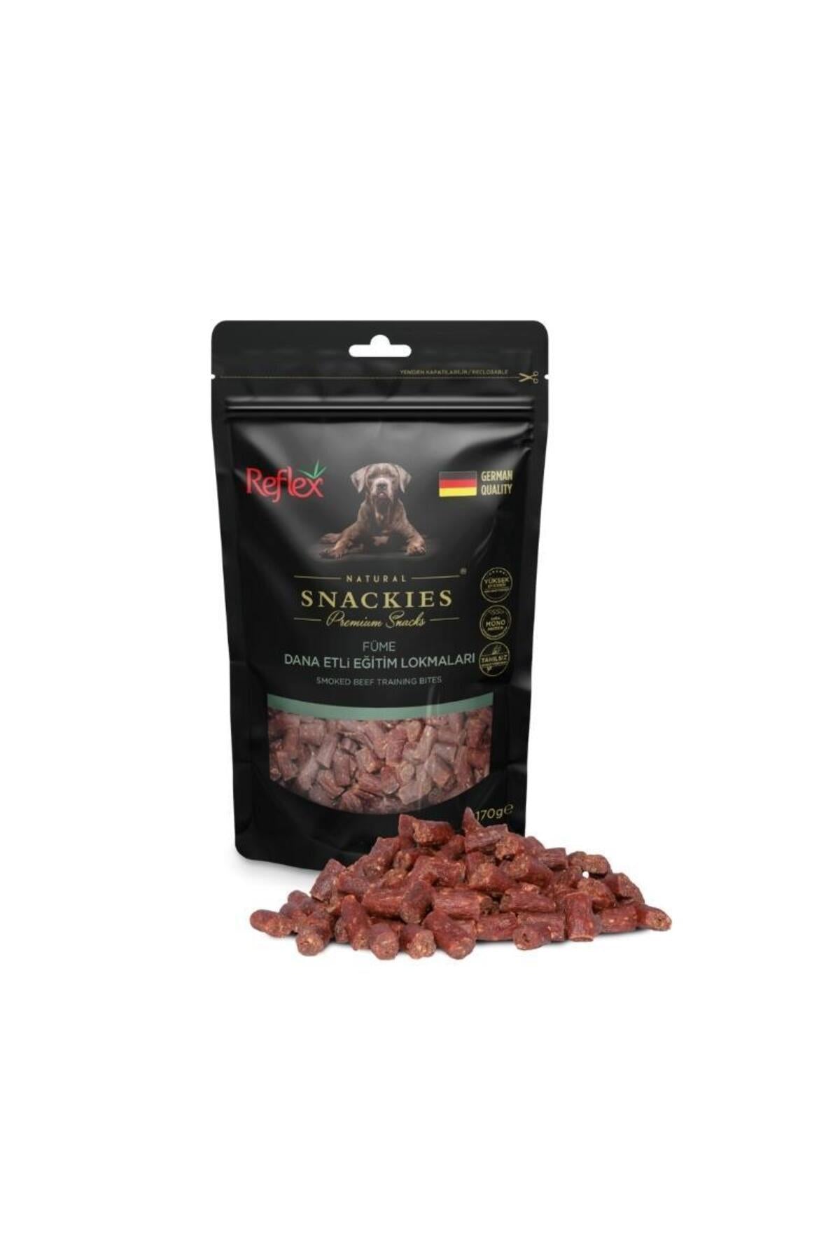 Reflex Snackies Füme Dana Etli Lokmalık Yetişkin Köpek Ödül Maması 170 gr
