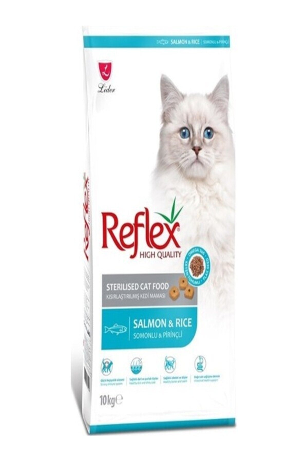 Reflex Somonlu ve Pirinçli Kısırlaştırılmış Yetişkin Kedi Kuru Maması 10 kg