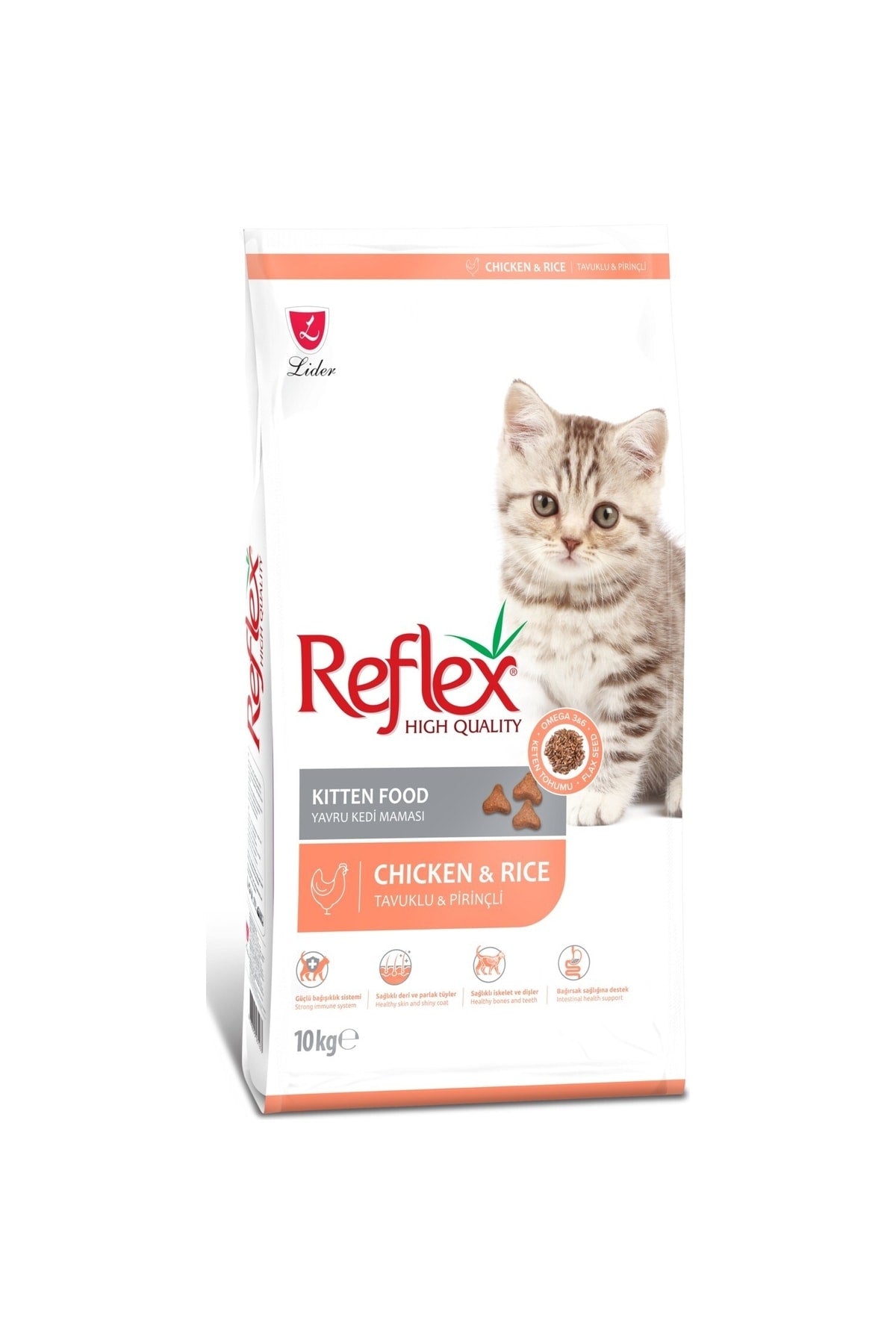 Reflex Tavuklu ve Pirinçli Yavru Kedi Kuru Maması 10 kg