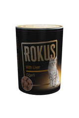 Rokus Ciğerli Yetişkin Kedi Konserve Yaş Maması 410 gr