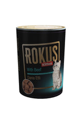 Rokus Dana Etli Yavru Kedi Konserve Yaş Maması 410 gr