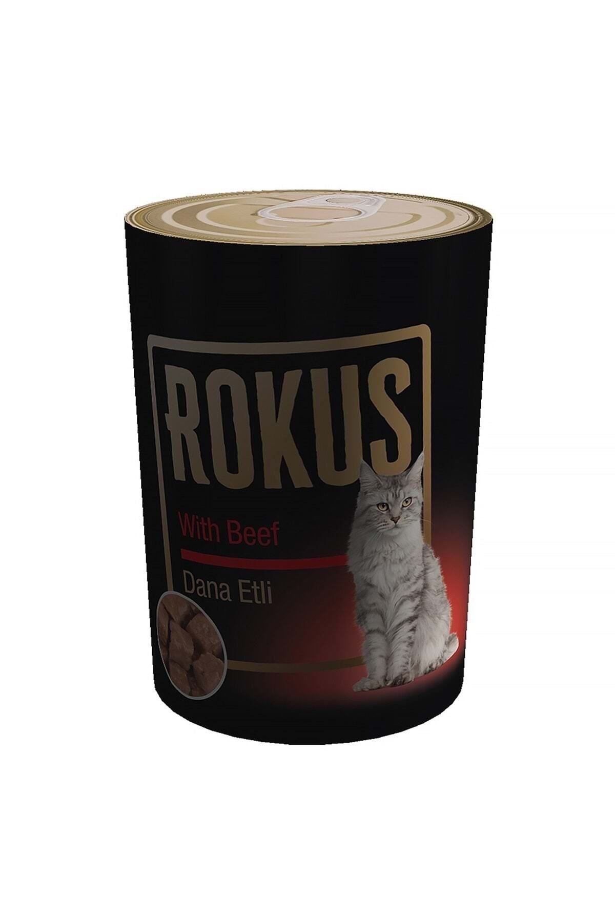 Rokus Dana Etli Yetişkin Kedi Konserve Yaş Maması 410 gr