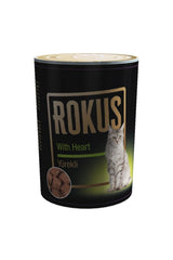 Rokus Yürek Etli Yetişkin Kedi Konserve Yaş Maması 410 gr