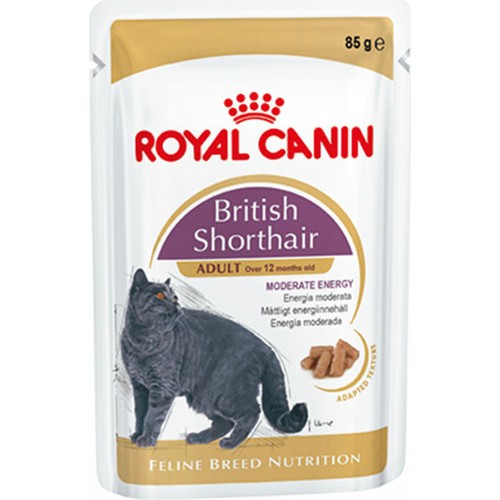 Royal Canin British Shorthair Özel Irk Yetişkin Kedi Yaş Maması 85 gr