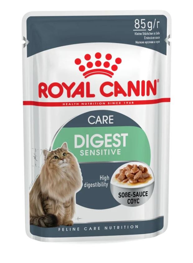 Royal Canin Digest Sensitive Gravy Yetişkin Kedi Yaş Maması 12X85 gr