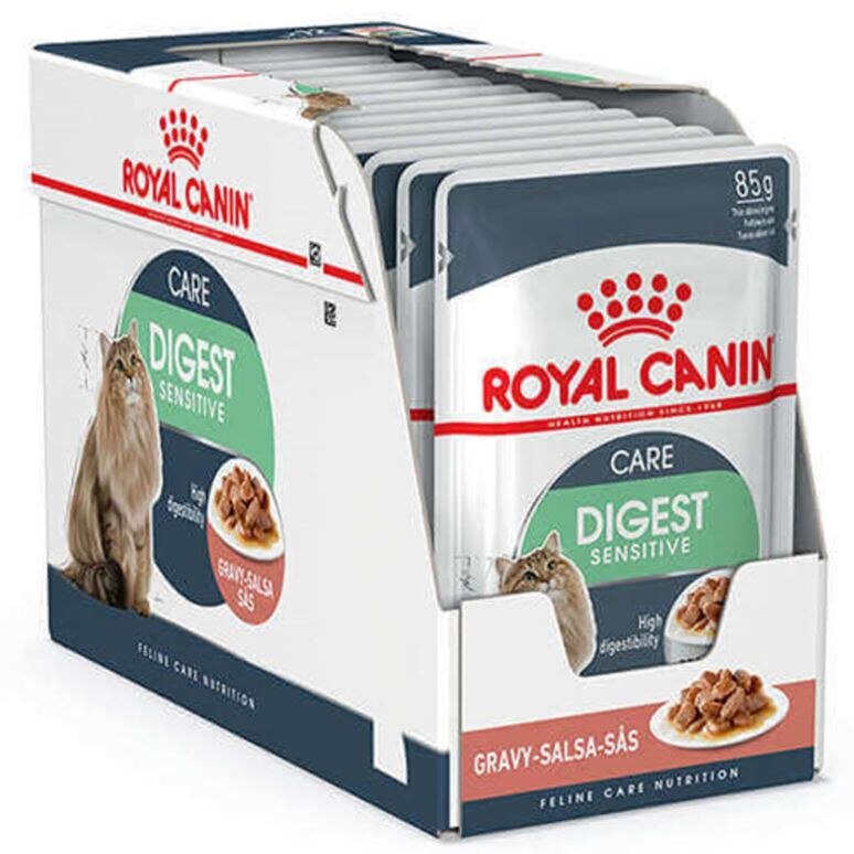 Royal Canin Digest Sensitive Gravy Yetişkin Kedi Yaş Maması 12X85 gr