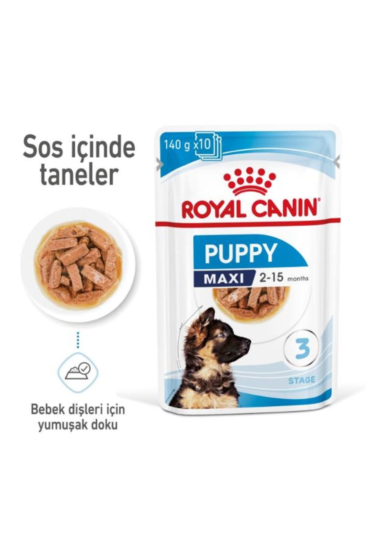 Royal Canin Maxi Puppy Yavru Köpek Yaş Maması 10X140 gr