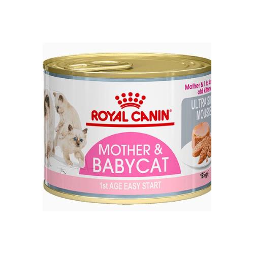 Royal Canin Mother& Babycat Anne ve Yavru Kediler için Konserve Yaş Maması 12X195 gr