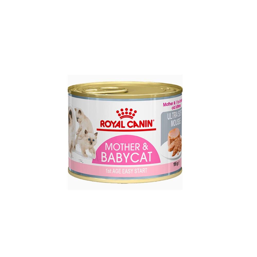 Royal Canin Mother& Babycat Anne ve Yavru Kediler için Konserve Yaş Maması 12X195 gr