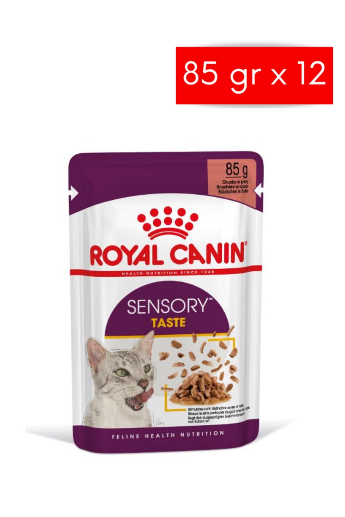 Royal Canin Sensory Taste Gravy Yetişkin Kedi Yaş Maması 12X85 gr