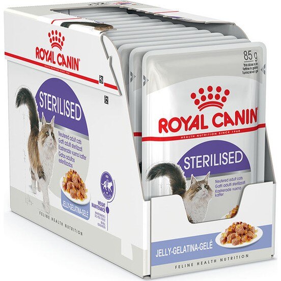 Royal Canin Sterilised Jelly Kısırlaştırılmış Yetişkin Kedi Yaş Maması 12X85 gr