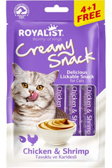 Royalist Creamy Tavuklu ve Karidesli Kedi Sıvı Ödül Maması 5X75 gr