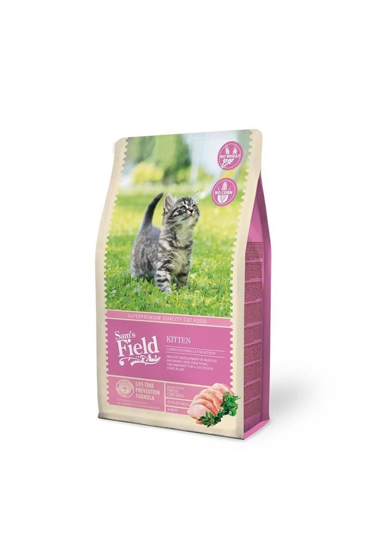 Sam's Field Tahılsız Tavuklu Yavru Kedi Kuru Maması 2,5 kg