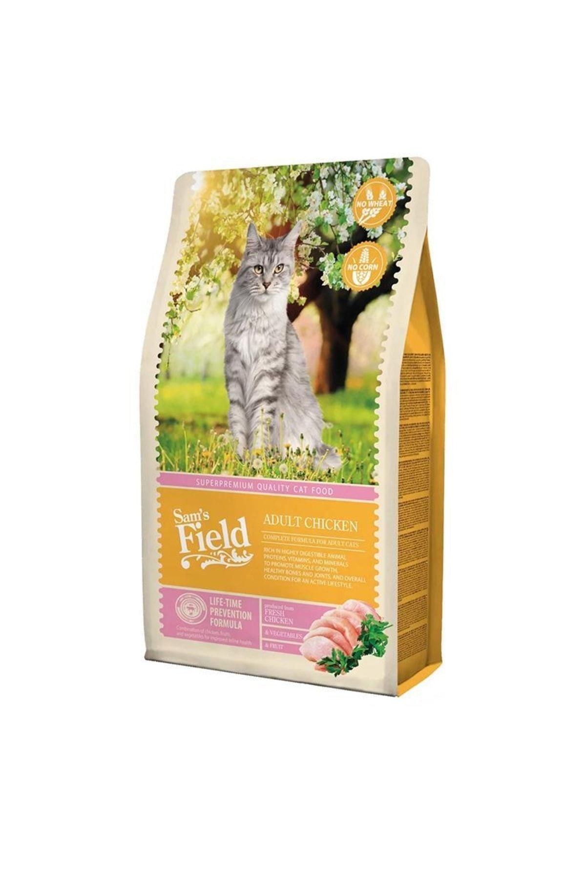 Sam's Field Tahılsız Tavuklu Yetişkin Kedi Kuru Maması 2,5 kg