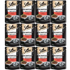 Sheba Sığır Etli Yetişkin Kedi Yaş Maması 85 gr (12 Adet)