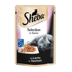 Sheba Somonlu Yetişkin Kedi Yaş Maması 85 gr (12 Adet)