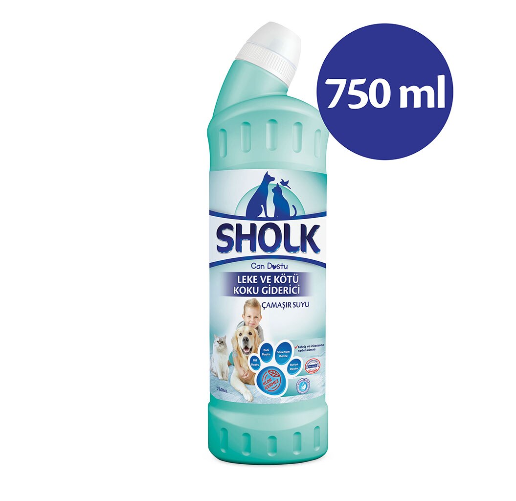 Sholk Leke ve Koku Giderici Oksijenli Çamaşir Suyu 750 ml