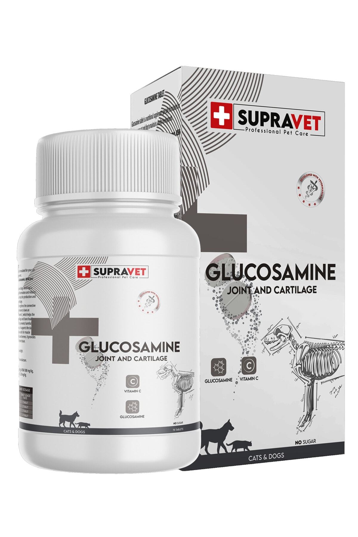 Supravet Glucosamine Köpek Eklem ve Kas Sağlığı C Vitamini 75 Adet