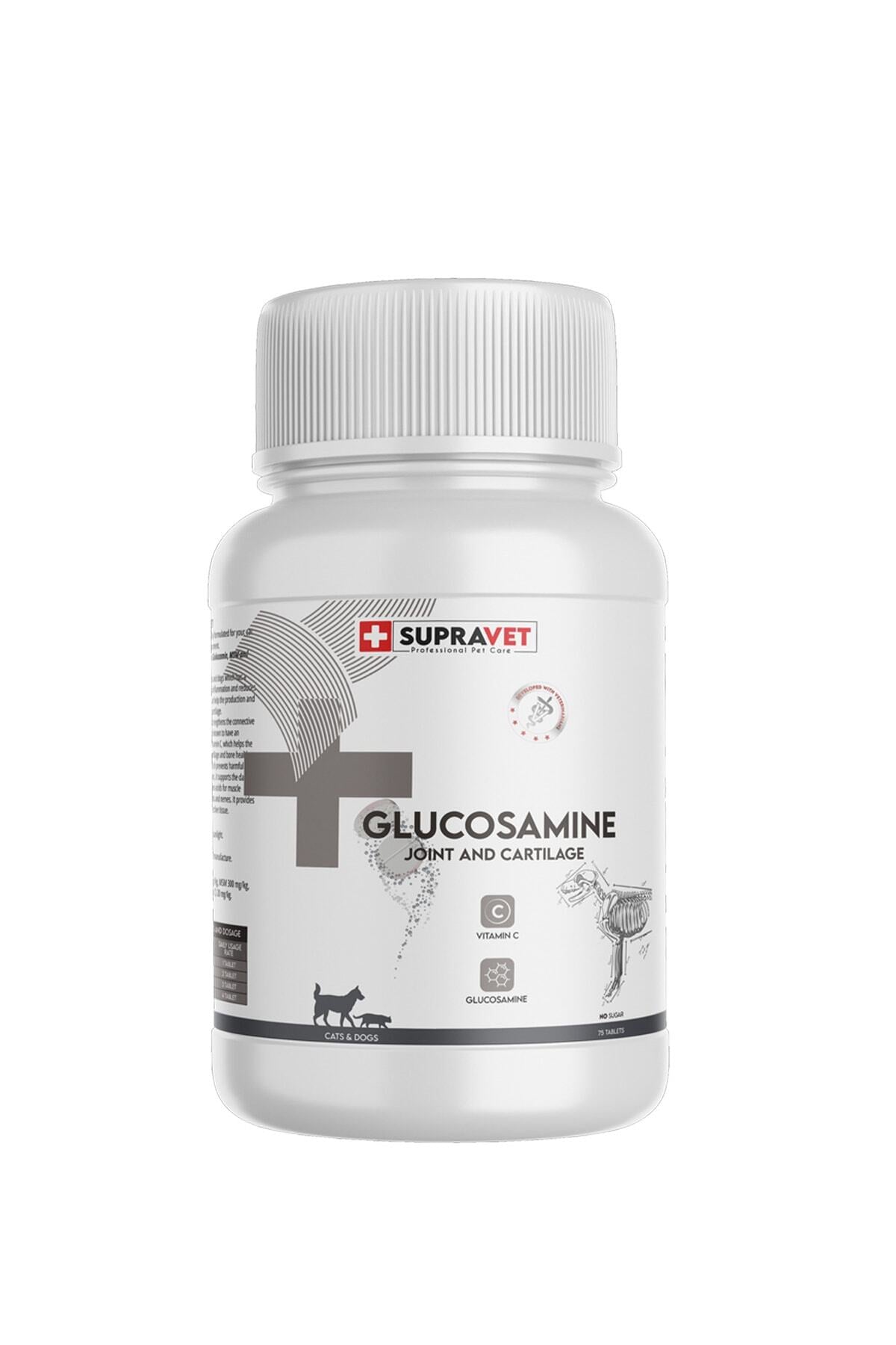 Supravet Glucosamine Köpek Eklem ve Kas Sağlığı C Vitamini 75 Adet