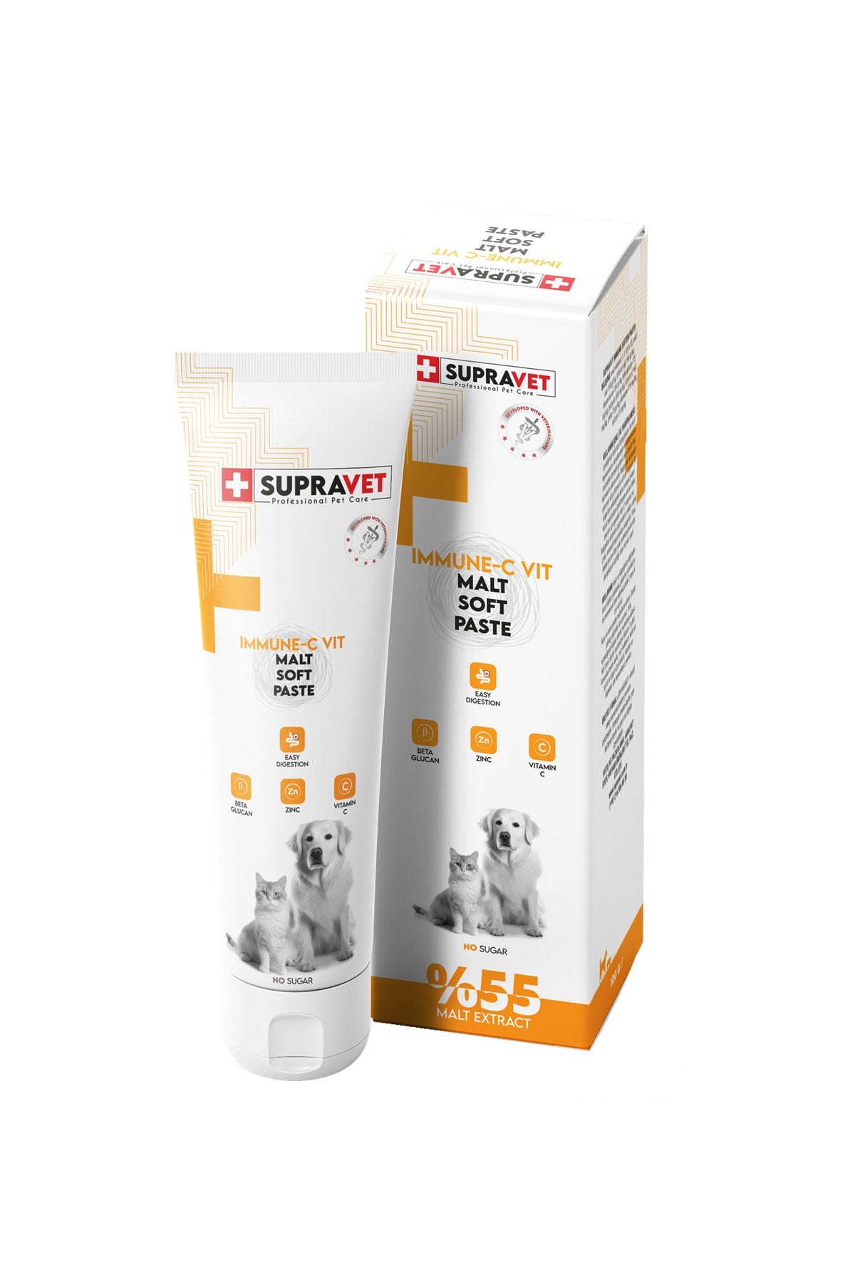 Supravet İmmune C Kedi ve Köpek Bağışıklık Güçlendirici Malt Paste 100 ml