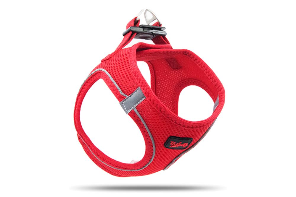 Tailpetz Air-Mesh Harness Köpek Göğüs Tasması Neon Kırmızı L