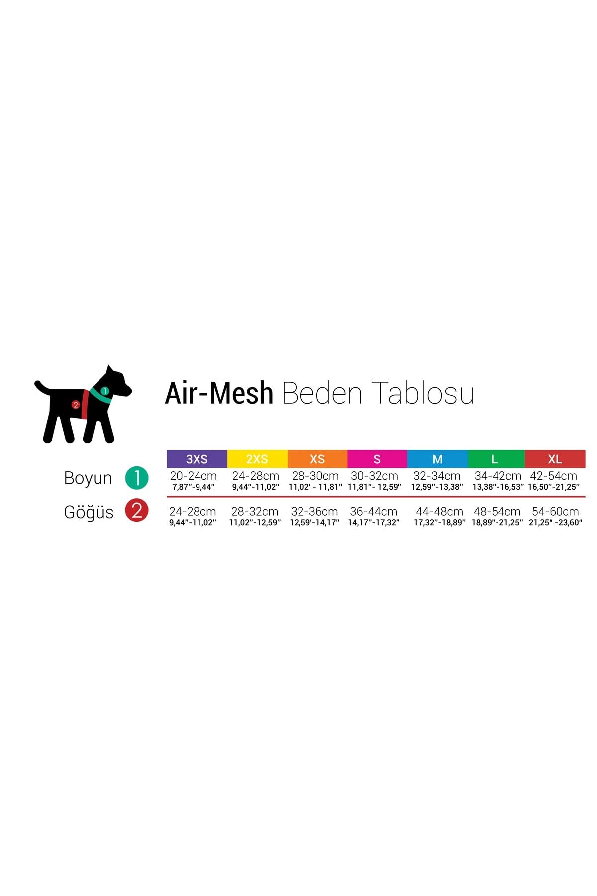 Tailpetz Air-Mesh Harness Köpek Göğüs Tasması Claret S