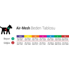 Tailpetz Air-Mesh Harness Köpek Göğüs Tasması Neon Sarı XS