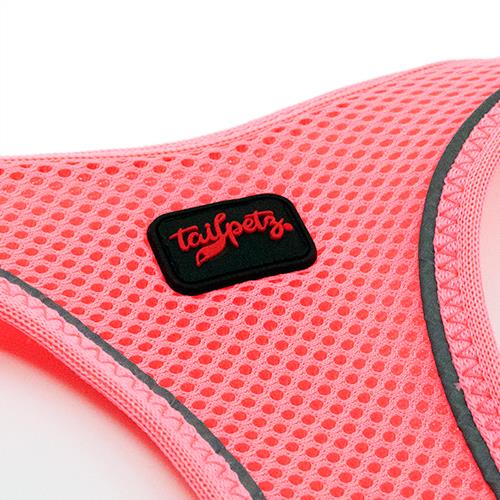 Tailpetz Air-Mesh Harness Köpek Göğüs Tasması Neon Pembe S