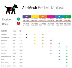 Tailpetz Air-Mesh Harness Köpek Göğüs Tasması Neon Turuncu M