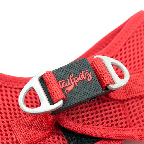 Tailpetz Air-Mesh Harness Köpek Göğüs Tasması Neon Kırmızı XS