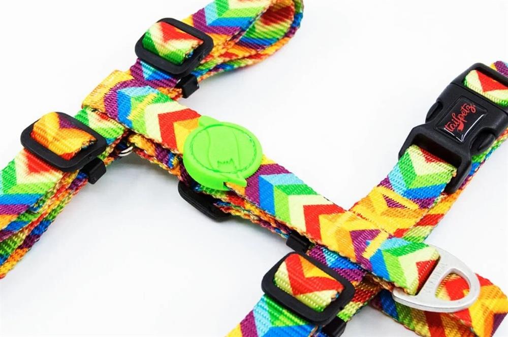 Tailpetz H-Tipi Köpek Göğüs Tasması Rainbow M