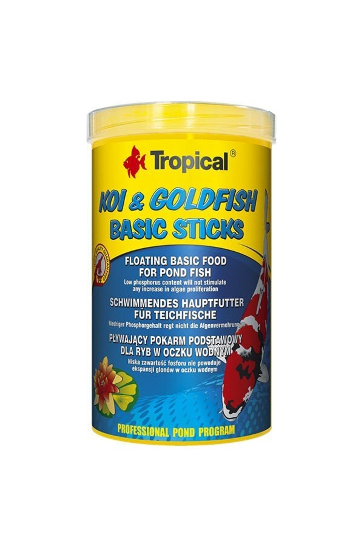 Tropical Koi & Goldfish Basic Sticks Balık Yemi 1000 ml/80 gr