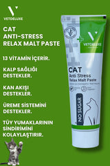 Vetdeluxe Anti Stress Sakinleştirici Kedi Malt Macun 100 gr