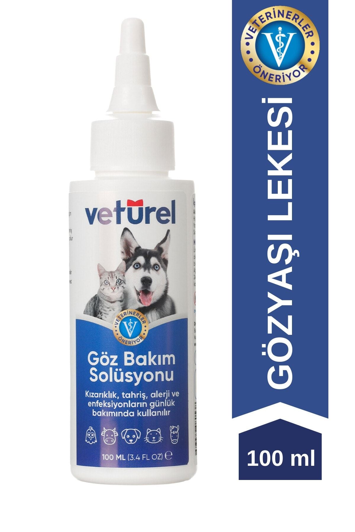 Vetürel Kedi ve Köpek Göz Bakım Solüsyonu 100 ml