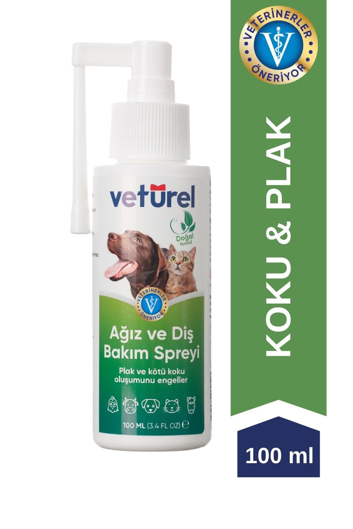 Vetürel Kedi ve Köpekler için Ağız ve Diş Bakım Spreyi 100 ml