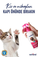 Vetürel Kedi ve Köpekler İçin Koku Giderici ve Pati Temizleyici Sprey 300 ml