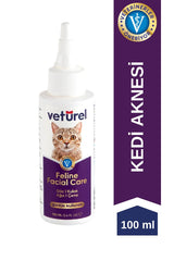 Vetürel Kedi Yüz Temizleme Solüsyonu 100 ml