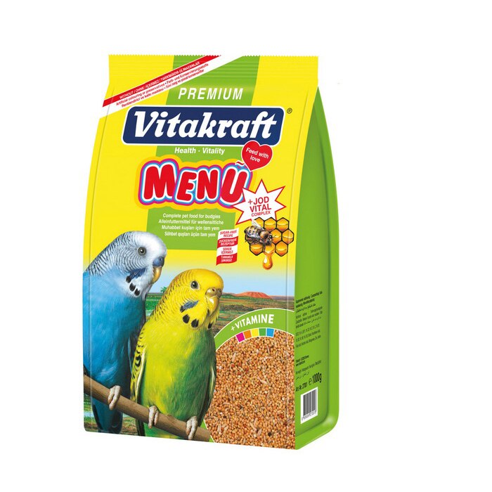 Vitakraft Premium Menü Jod Vital Ballı Muhabbet Kuş Yemi 1 kg