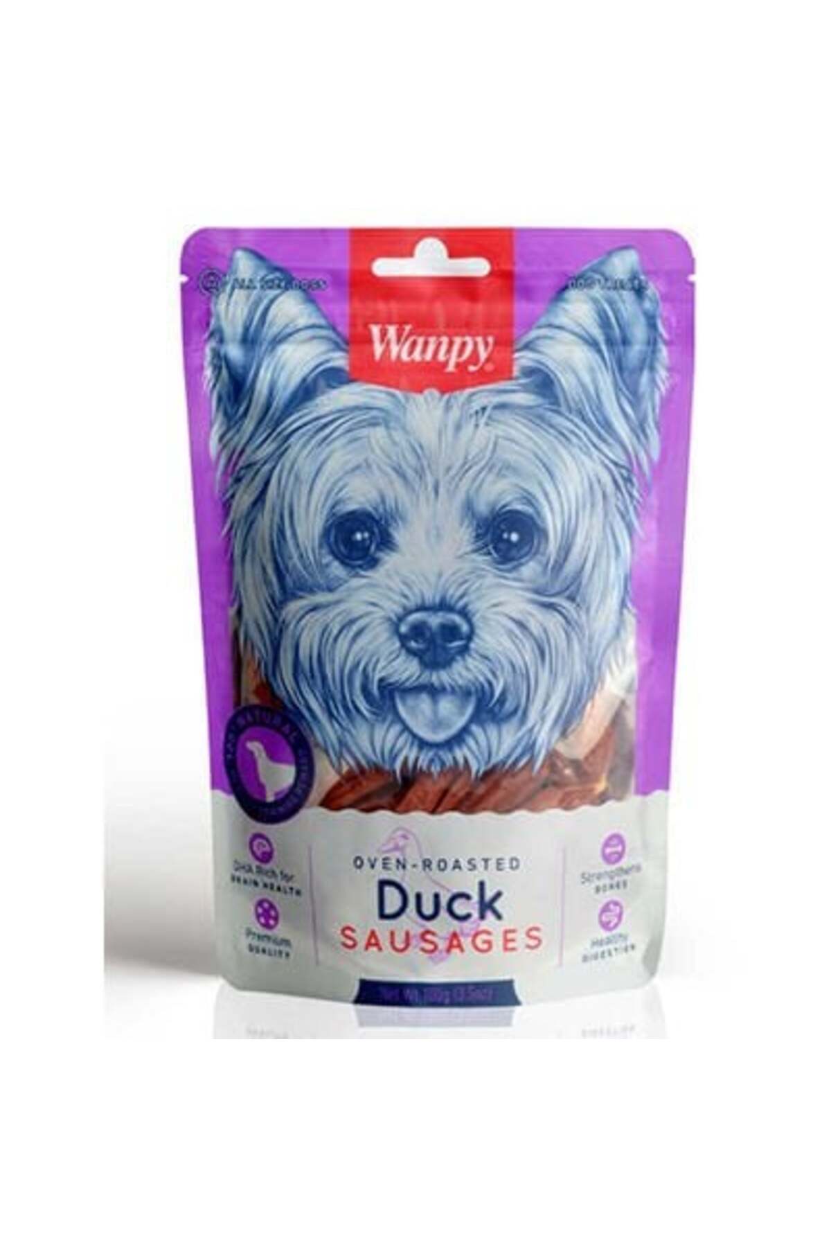 Wanpy Kueurulmuş Ördek Etli Sosis Yetişkin Köpek Ödül Maması 100 gr