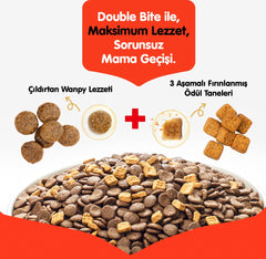 Wanpy Tahılsız Somonlu ve Ton Balıklı Kısırlaştırılmış Yetişkin Kedi Kuru Maması 1,5 kg