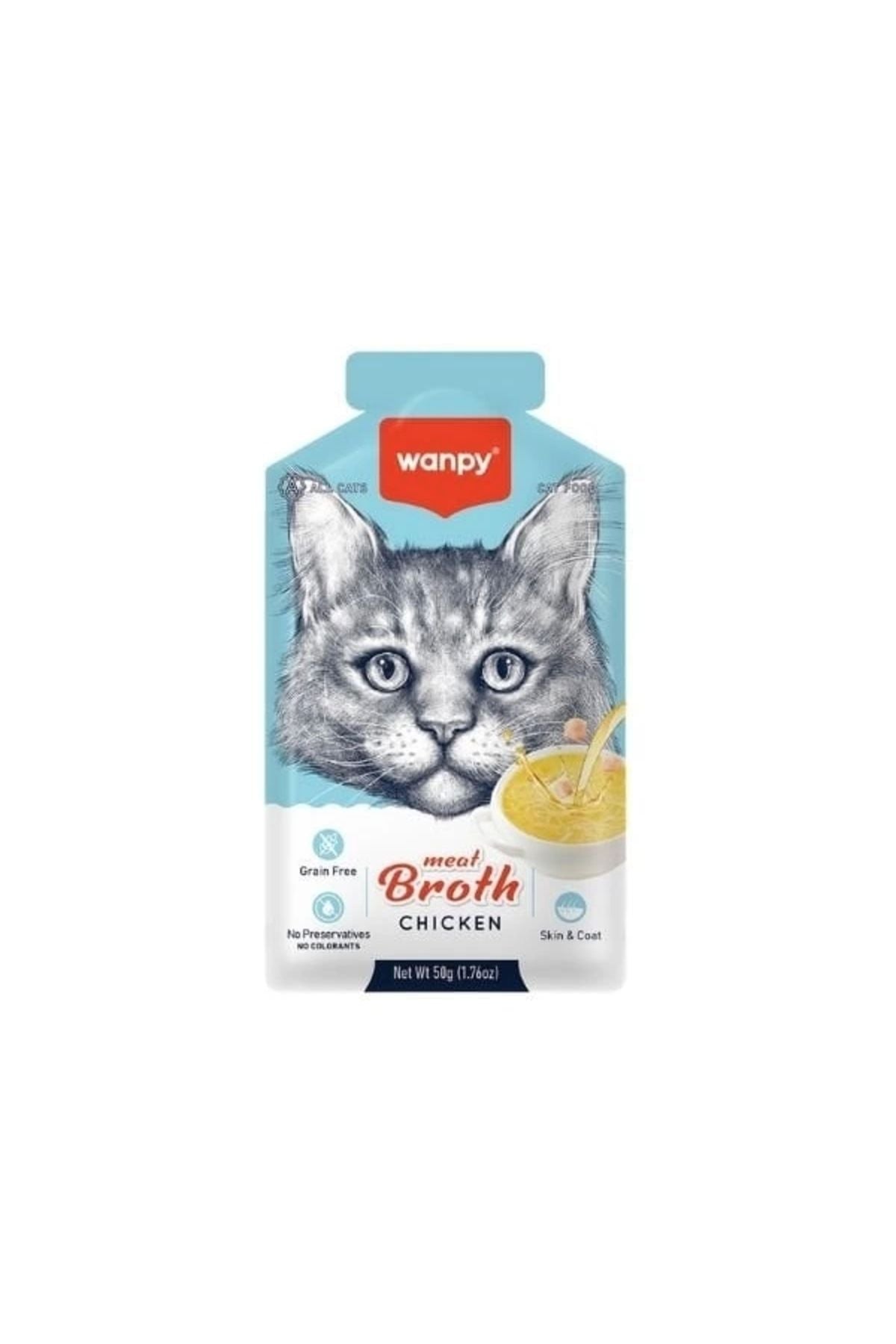 Wanpy Tavuklu Yetişkin Kedi Sıvı Ödül Çorbası 50 gr