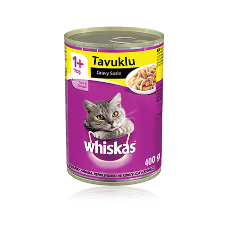 Whiskas 3 Çeşit Karışık Yetişkin Kedi Konserve Yaş Maması 24X400 gr