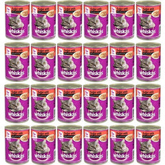 Whiskas Sığır Etli Yetişkin Kedi Konserve Yaş Maması 24X400 gr (Yeni)