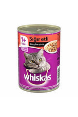 Whiskas Sığır Etli Yetişkin Kedi Konserve Yaş Maması 400 gr